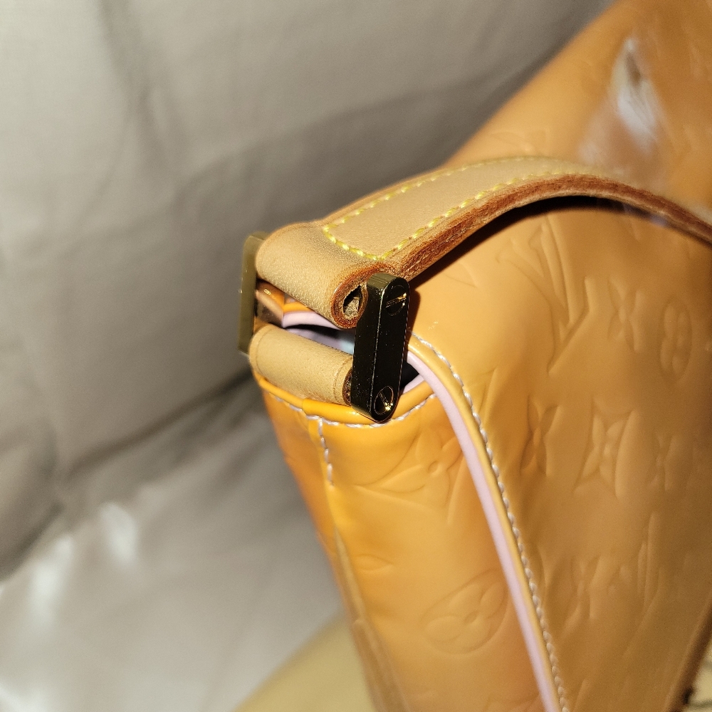 VGUC Louis Vuitton LV Monogram Vernis Thompson Street Shoulder Bag Yellow - Picture 3 of 12